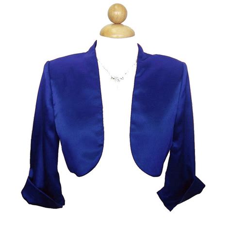 blue bolero jackets and shrugs.